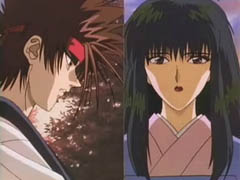 Sagara Sanosuke & Takani Megumi v jednom složeném záběru